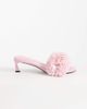 ASOS DESIGN ASOS DESIGN Holden raffia mid-height heeled sandals in pink - 2