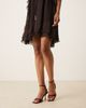ASOS DESIGN ASOS DESIGN Hollow barely there heeled sandals in burgundy satin-Red - 2