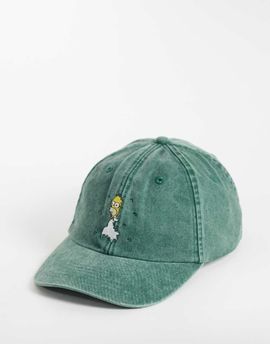 ASOS DESIGN ASOS DESIGN homer simpson graphic washed cap in green