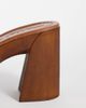 ASOS DESIGN ASOS DESIGN Hometown premium oversized buckle detail heeled mule clogs in tan suede-Brown - 3