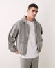 ASOS DESIGN ASOS DESIGN hooded jacket in gray and white stripes - part of a set - 3