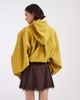 ASOS DESIGN ASOS DESIGN hooded zip up sporty modal bomber jacket in tobacco-Brown - 4