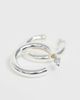 ASOS DESIGN ASOS DESIGN hoop earrings in sleek hollow tube design in silver - 4