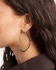 ASOS DESIGN ASOS DESIGN hoop earrings with heart design in silver tone-Gold - 1