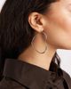 ASOS DESIGN ASOS DESIGN hoop earrings with heart design in silver tone-Gold - 3