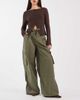 ASOS DESIGN ASOS DESIGN horseshoe laundered cargo pants in khaki-Green - 1
