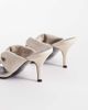 ASOS DESIGN ASOS DESIGN Hot-stuff plaited toe thong heeled sandals in off white - 4