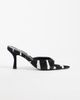 ASOS DESIGN ASOS DESIGN Hotline hair on real leather pointed toe heeled mules in zebra-Multi - 1