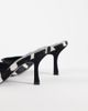 ASOS DESIGN ASOS DESIGN Hotline hair on real leather pointed toe heeled mules in zebra-Multi - 4