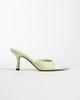 ASOS DESIGN ASOS DESIGN Hotline pointed toe heeled mules in lime green - 1