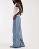ASOS DESIGN ASOS DESIGN houndstooth detail wide leg jeans-Blue - 3