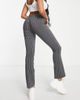 ASOS DESIGN ASOS DESIGN Hourglass flare pants in gray pinstripe-Multi - 2