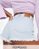 ASOS DESIGN ASOS DESIGN Hourglass mom short in light blue-White - 1