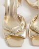 ASOS DESIGN ASOS DESIGN Hugo knot detailing mid block heel sandals in warm gold-Brown - 2