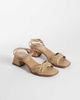 ASOS DESIGN ASOS DESIGN Humble braided detailing mid block heel sandals in beige raffia-Neutral - 2