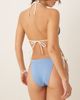 ASOS DESIGN ASOS DESIGN Imogen white ruffle tie side bikini bottoms in dusty blue - 4