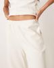 ASOS DESIGN ASOS DESIGN interlock barrel leg sweatpants in coconut milk - part of a set-White - 3