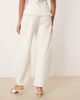 ASOS DESIGN ASOS DESIGN interlock barrel leg sweatpants in coconut milk - part of a set-White - 4
