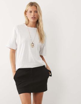 ASOS DESIGN ASOS DESIGN interlock mini skirt in black