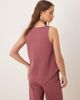 ASOS DESIGN ASOS DESIGN interlock pointed hem top in dusky red - part of a set - 4