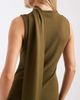 ASOS DESIGN ASOS DESIGN interlock sleeveless maxi dress with scarf detail in khaki green - 2