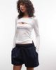 ASOS DESIGN ASOS DESIGN interlock sports shorts in navy - 1