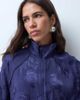 ASOS DESIGN ASOS DESIGN jacquard zip up funnel neck jacket in navy - 2