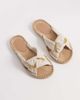 ASOS DESIGN ASOS DESIGN Jade knotted espadrille mules in stone-Neutral - 1