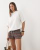 ASOS DESIGN ASOS DESIGN jersey crochet shorts in multi striped print - part of a set - 1