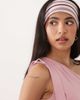 ASOS DESIGN ASOS DESIGN jersey headband in burgundy and pink-Multi - 3