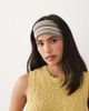 ASOS DESIGN ASOS DESIGN jersey headband in green and khaki stripe mix - 1