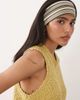 ASOS DESIGN ASOS DESIGN jersey headband in green and khaki stripe mix - 3