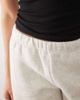 ASOS DESIGN ASOS DESIGN jersey oversized sweat shorts with side stripe in sand heather-Neutral - 4