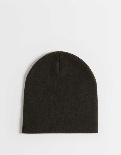 ASOS DESIGN ASOS DESIGN jersey rib skull beanie in brown