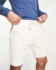 ASOS DESIGN ASOS DESIGN jersey skinny shorts with pintucks in beige-Neutral - 1