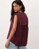 ASOS DESIGN ASOS DESIGN Jersey tank with shoulder pads in burgundy-Red - 2