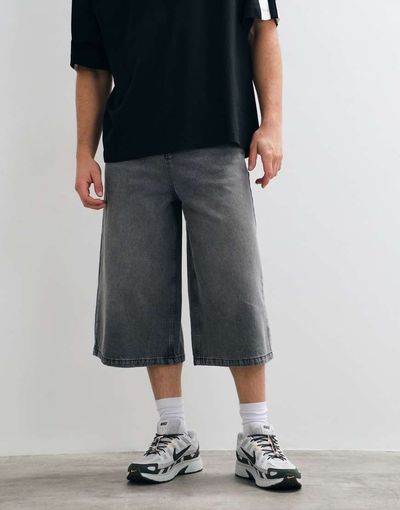 ASOS DESIGN ASOS DESIGN jort in longer length in washed gray