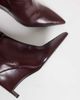 ASOS DESIGN ASOS DESIGN Katya wedge ruched over the knee boots in burgundy-RED - 4