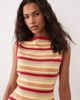 ASOS DESIGN ASOS DESIGN knit asymmetric top in stripes - part of a set-Multi - 3
