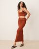 ASOS DESIGN ASOS DESIGN knit beach crop top in rust-Copper - 2
