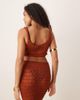 ASOS DESIGN ASOS DESIGN knit beach crop top in rust-Copper - 4