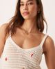 ASOS DESIGN ASOS DESIGN knit cami top with fruit embroidery in ecru - part of a set-Multi - 2