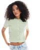 ASOS DESIGN ASOS DESIGN knit cardigan in sage green - 1