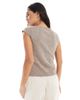 ASOS DESIGN ASOS DESIGN knit cardigan with cap sleeves in mocha-Brown - 2