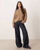 ASOS DESIGN ASOS DESIGN knit cardigan with high neck in mocha-Neutral - 2