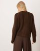ASOS DESIGN ASOS DESIGN knit cardigan with patch pockets with wool in brown-Red - 4