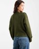 ASOS DESIGN ASOS DESIGN knit cardigan with rolled cuffs in khaki green - 3
