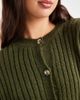 ASOS DESIGN ASOS DESIGN knit cardigan with rolled cuffs in khaki green - 4