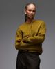 ASOS DESIGN ASOS DESIGN knit cardigan with turn-up cuffs in olive-Green - 1