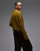 ASOS DESIGN ASOS DESIGN knit cardigan with turn-up cuffs in olive-Green - 4